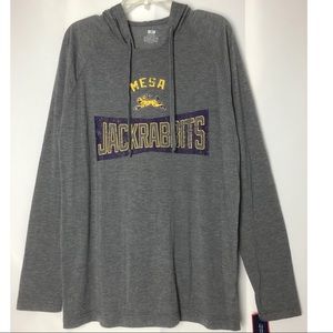 Men’s lightweight hoodie Mesa JackRabbits Sz M